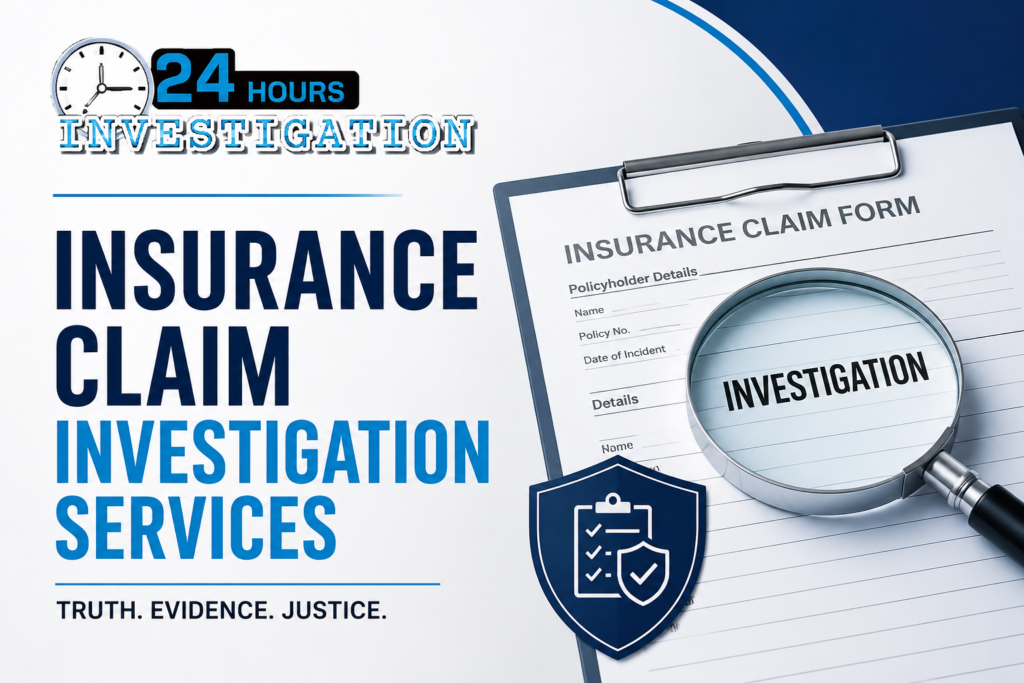 Insurance Claim Investigation Services by a Private Detective Agency in Delhi